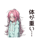 朝眠すぎ★寝起きボサ子（個別スタンプ：16）