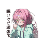 朝眠すぎ★寝起きボサ子（個別スタンプ：18）