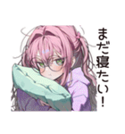 朝眠すぎ★寝起きボサ子（個別スタンプ：26）