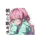 朝眠すぎ★寝起きボサ子（個別スタンプ：38）