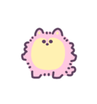 ゆめかわオオカミ(ふわふわ) 動くスタンプ（個別スタンプ：1）
