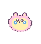 ゆめかわオオカミ(ふわふわ) 動くスタンプ（個別スタンプ：9）