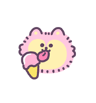 ゆめかわオオカミ(ふわふわ) 動くスタンプ（個別スタンプ：10）