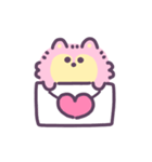 ゆめかわオオカミ(ふわふわ) 動くスタンプ（個別スタンプ：14）
