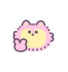 ゆめかわオオカミ(ふわふわ) 動くスタンプ（個別スタンプ：15）