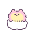 ゆめかわオオカミ(ふわふわ) 動くスタンプ（個別スタンプ：16）