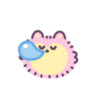 ゆめかわオオカミ(ふわふわ) 動くスタンプ（個別スタンプ：17）