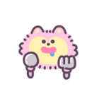 ゆめかわオオカミ(ふわふわ) 動くスタンプ（個別スタンプ：20）