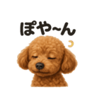 リアルなトイプードルの日常感情日記（個別スタンプ：2）
