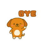 かわいいオレンジ犬の日常スタンプ（個別スタンプ：5）