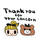 nenerin日常会話スタンプ326英語気遣い（個別スタンプ：14）