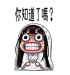 可愛い女鬼❤️大げさな表情大貼り写真（個別スタンプ：25）