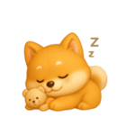 ふわかわ日和：柴犬（個別スタンプ：4）