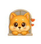 ふわかわ日和：柴犬（個別スタンプ：7）