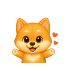 ふわかわ日和：柴犬（個別スタンプ：8）
