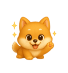 ふわかわ日和：柴犬（個別スタンプ：9）