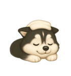 ふわかわ日和：ハスキー（個別スタンプ：6）
