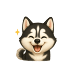 ふわかわ日和：ハスキー（個別スタンプ：11）