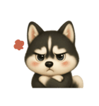 ふわかわ日和：ハスキー（個別スタンプ：13）