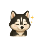 ふわかわ日和：ハスキー（個別スタンプ：15）