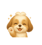 ふわかわ日和：シーズー（個別スタンプ：3）