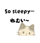 【毎日】ゆるねこ英日スタンプ（個別スタンプ：8）