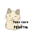 【毎日】ゆるねこ英日スタンプ（個別スタンプ：37）