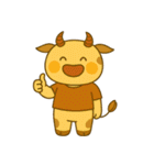牛ベビーの生活 (タイ) Ver4（個別スタンプ：38）