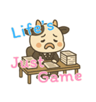 牛ベビーの生活 (えいご) Ver4（個別スタンプ：3）