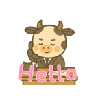 牛ベビーの生活 (えいご) Ver4（個別スタンプ：17）
