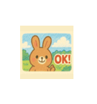よりそうウサギ（個別スタンプ：35）