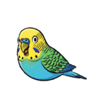セキセイインコのキュートな日常（個別スタンプ：8）