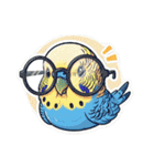 セキセイインコのキュートな日常（個別スタンプ：9）