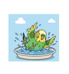セキセイインコのキュートな日常（個別スタンプ：14）