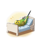 セキセイインコのキュートな日常（個別スタンプ：21）
