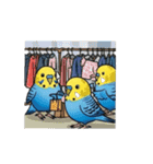 セキセイインコの楽しい1日（個別スタンプ：15）