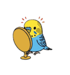 セキセイインコの楽しい1日（個別スタンプ：24）