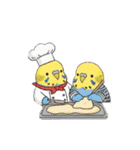セキセイインコの楽しい1日（個別スタンプ：37）