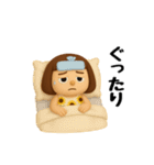 女の子の無難なスタンプ2。（個別スタンプ：18）