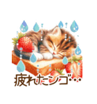 頑張る猫とスイーツスタンプ✩.*˚（個別スタンプ：30）