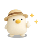 うるせぇトリ★毎年使える夏スタンプ（3Ⅾ）（個別スタンプ：1）