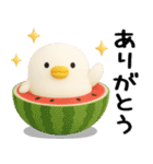 うるせぇトリ★毎年使える夏スタンプ（3Ⅾ）（個別スタンプ：11）