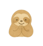 絵本風のんびりなまけものくん（個別スタンプ：19）