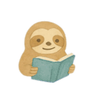 絵本風のんびりなまけものくん（個別スタンプ：22）