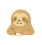 絵本風のんびりなまけものくん（個別スタンプ：26）