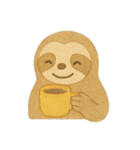 絵本風のんびりなまけものくん（個別スタンプ：35）
