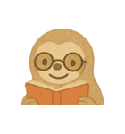 絵本風のんびりなまけものくん（個別スタンプ：38）