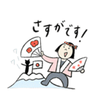 おかっぱちゃんと猫 たべもの編（個別スタンプ：34）