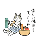 おかっぱちゃんと猫 たべもの編（個別スタンプ：35）
