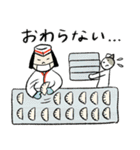 おかっぱちゃんと猫 たべもの編（個別スタンプ：39）